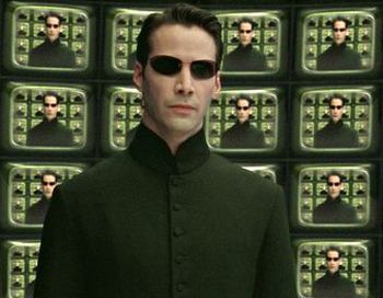 Keanu Reeves as Neo in Matrix Reloaded. 'Each time you tick any website’s terms, you’re signing a set of invisible terms – code so deeply encrypted in the alphabet soup of GCHQ, NSA and Prism that Neo himself couldn’t crack it.' Photograph: AP