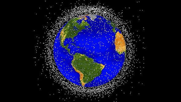 Most orbital debris is in low Earth orbit, where the space station flies. Image Credit: NASA