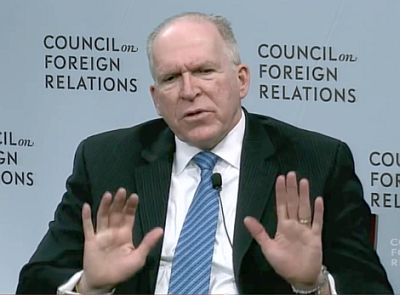 John Brennan at the Council on Foreign Relations on March 11. 2014. Photo Credit: Council on Foreign Relations 